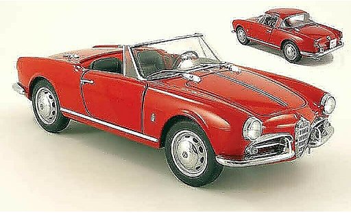 Alfa Romeo Giulietta spider 1/18 Autoart 1300 rojo 1955 coche miniatura