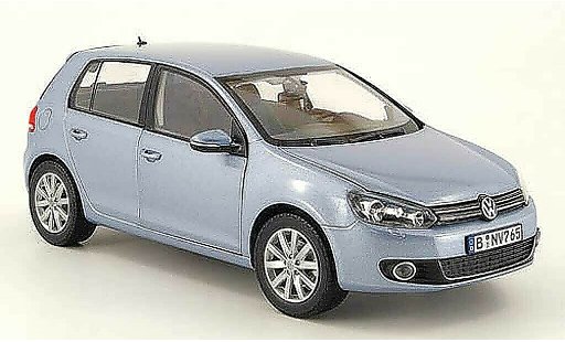 Volkswagen Golf GTI 1/18 Norev 2008 azul ciel 5 portes coche miniatura
