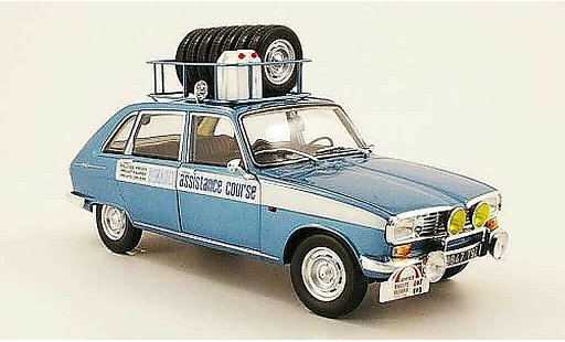 Renault 16 Base 1/18 Norev assistance course avec pneus et bidon essance 1968 coche miniatura
