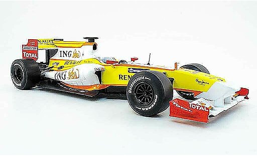 Renault F1 2009 1/18 Norev r 29 no.7 ing f.alsonso coche miniatura