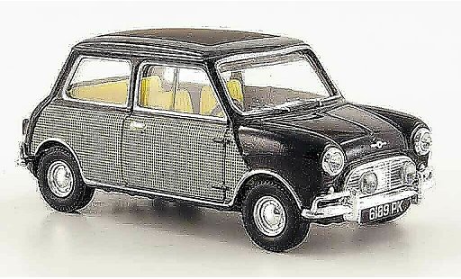 Austin Mini cooper 1/43 Vanguards MK I negro avec Dekor Peter Sellers coche miniatura