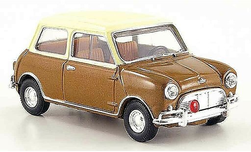 Austin Mini cooper s 1/43 Vanguards MK I marron beige Steve McQueen coche miniatura