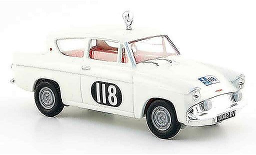Ford Anglia 105E 1/43 Vanguards 105 E No.118 Damencup Rally England 1959 coche miniatura