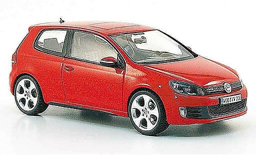 Volkswagen Golf GTI 1/43 Schuco rojo 2009 coche miniatura