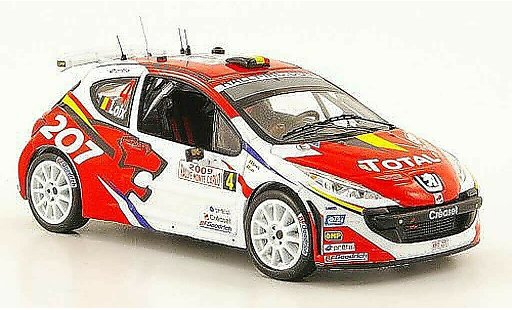 Peugeot 207 S2000 1/43 IXO No.4 Total Rally Monte Carlo 2009 F.Loix / I.Smets coche miniatura