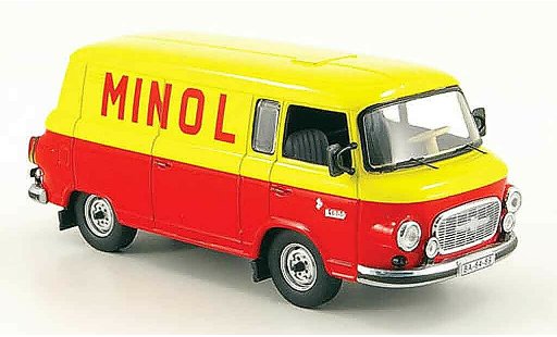 Barkas B 1000 fourgon 1/43 IST Models Furgoneta Minol 1960 coche miniatura