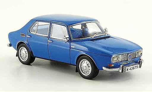 Saab 99 Base 1/43 Neo azul 4 turig 1981 coche miniatura