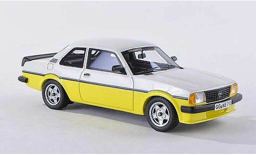 Opel Ascona B Base 1/43 Neo i2000 amarillo/blanco 2-turig 1980 coche miniatura