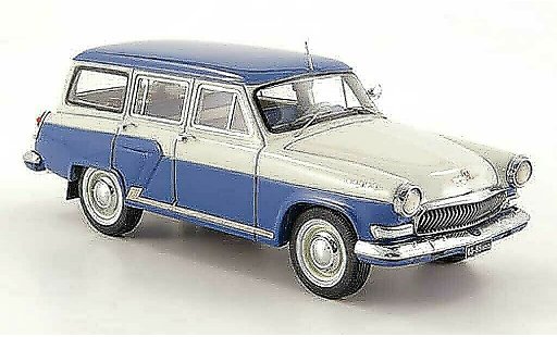 Wolga M22 Base 1/43 Neo azul/gris 1960 coche miniatura
