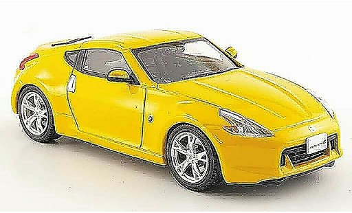 Nissan 370Z Base 1/43 Ebbro Fairlady Z amarillo 2008 coche miniatura