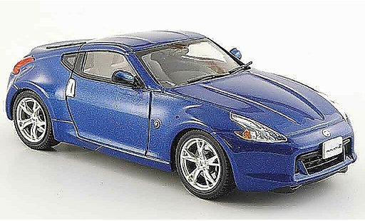 Nissan 370Z Base 1/43 Ebbro Fairlady Z azul 2008 coche miniatura