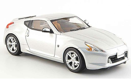 Nissan 370Z Base 1/43 Ebbro Fairlady Z gris metallisee 2008 coche miniatura