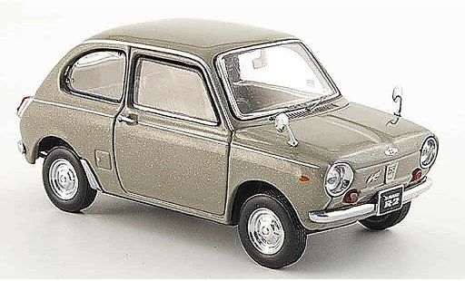Subaru R2 Super Deluxe 1/43 Ebbro gris 1969 coche miniatura
