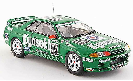 Nissan Skyline R32 1/43 Ebbro GT R Gr.A No.55 Kyoseki verde 1993 coche miniatura