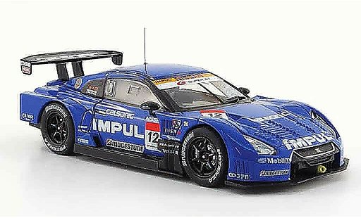 Nissan Skyline R35 1/43 Ebbro GTR No.12 Calsonic Impul Super GT 500 2009 coche miniatura