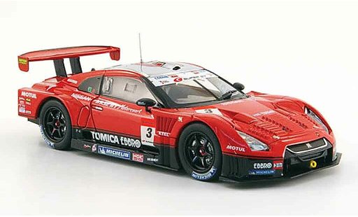 Nissan Skyline R35 1/43 Ebbro GT R No.3 Hasemi Tomica Super GT 500 2009 coche miniatura
