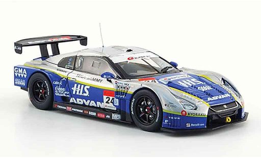 Nissan Skyline R35 1/43 Ebbro GT R No.24 HIS Advan Kondo Super GT 500 2009 coche miniatura