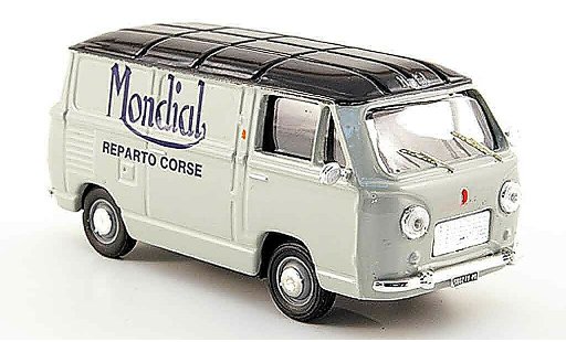 Fiat 600 Berlina 1/43 Pego T Mondial Reparto Corse gris azul 1959 coche miniatura