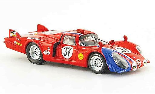 Alfa Romeo 33.2 coupe 1/43 Best 1968 c no.37 pilette slotemakers 24h le mans coche miniatura