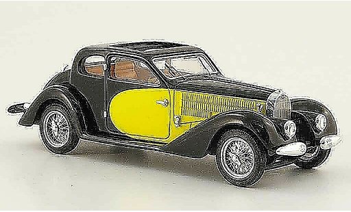 Bugatti 57 Ventoux 1/43 Luxcar SC negro amarillo 1938 coche miniatura