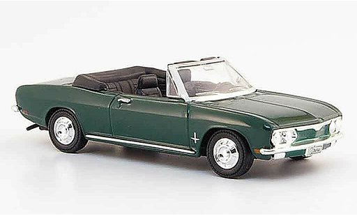 Chevrolet Corvair Coupe 1/43 Yat Ming Monza verde 1969 coche miniatura
