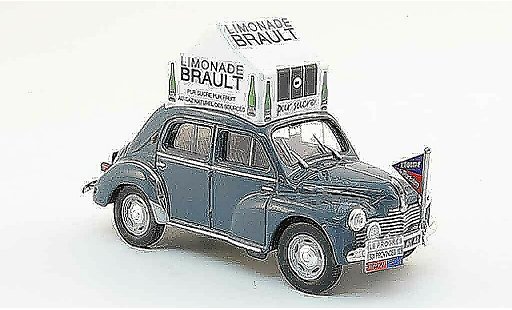 Renault 4CV Base 1/43 Eligor gris limonade couzan brault 1953 coche miniatura