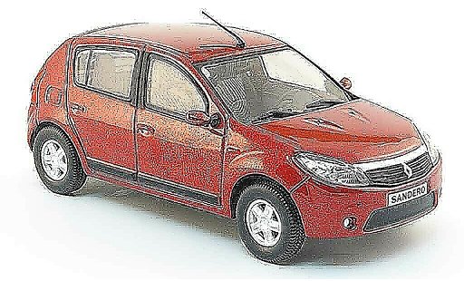 Dacia Sandero Berline 1/43 Eligor rojo 2008 coche miniatura