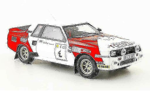 Toyota Celica TA64 1/43 Bizarre twin cam turb no.1 rallye avectlerer osten 1984 coche miniatura