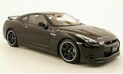 Nissan Skyline R35 1/18 Autoart gtr spec v negro coche miniatura