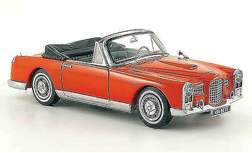Facel Vega FV Cabriolet 1/43 Neo Convertible rojo 1955 coche miniatura