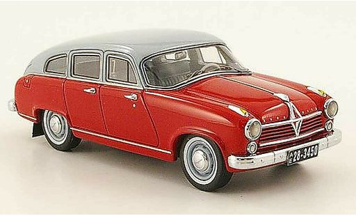 Borgward Hansa 2400 berline 1/43 Neo rojo/gris 1955 coche miniatura