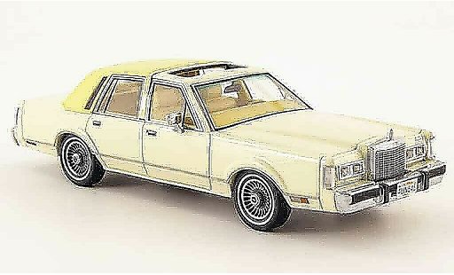 Lincoln Town Car 1982 1/43 Neo creme coche miniatura