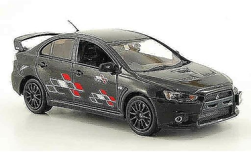 Mitsubishi Lancer Evolution X 1/43 Vitesse Ralliart negro coche miniatura