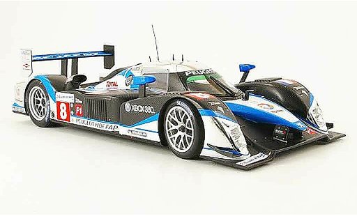 Peugeot 908 2009 1/18 Minichamps hdi fap no.8 total 24h le mans coche miniatura