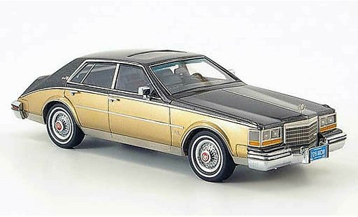 Cadillac Seville special edition 1/43 American Excellence 1981 Mk II negro-gris/dore limite. 500 coche miniatura