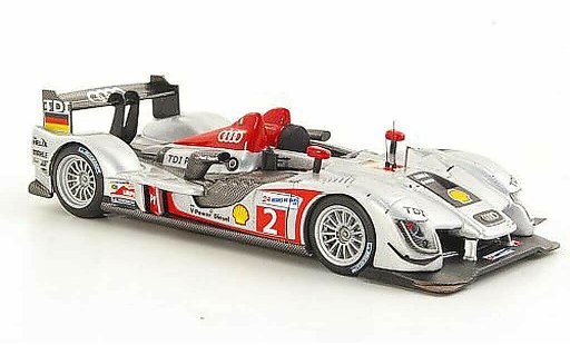 Audi R15 course 1/43 IXO 2009 TDI No.2 L.Luhr / M.Rockenfeller / M.Werner 24h Le Mans coche miniatura