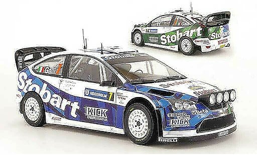Ford Focus RS WRC 1/18 Sun Star no.7 stobart rallye Suecia 2008 coche miniatura