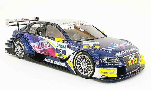 Audi A4 dtm 1/18 Norev no.2 red bull m.tomczyk stw 2008 coche miniatura