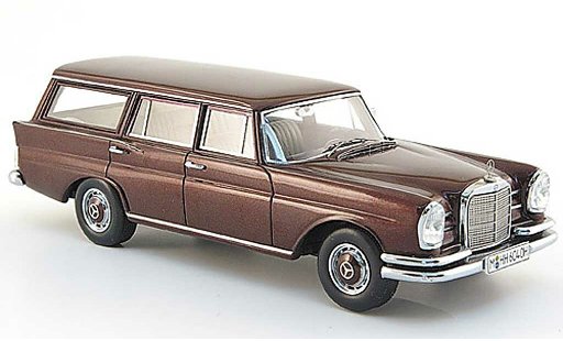 Mercedes 230 S 1/43 Spark Universal (W111) rojo 1966 coche miniatura