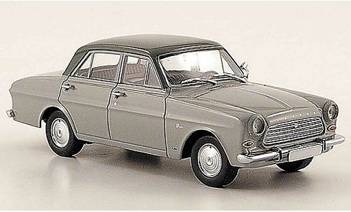 Ford Taunus 12M 1/43 Minichamps (P4) gris/negro coche miniatura