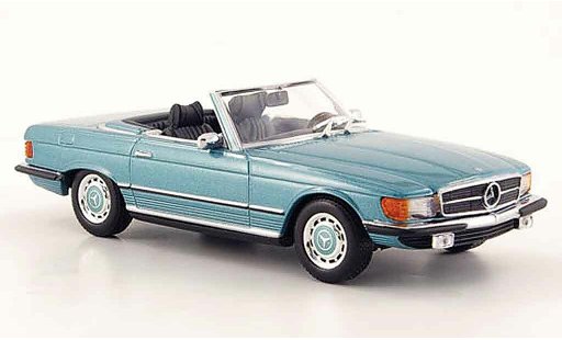 Mercedes 350 Base 1/43 Minichamps (R107) verdeazul 1971 coche miniatura