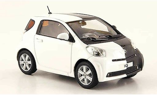 Toyota IQ Base 1/43 Minichamps blanco negro autosalon genf 2009 coche miniatura