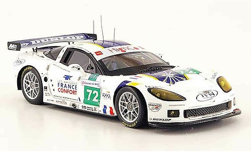 Chevrolet Corvette course 1/43 Spark C6 R No.72 24h Le Mans 2009 coche miniatura