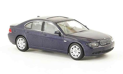 Bmw 735 E65 1/43 Minichamps i azul gris 2001 coche miniatura