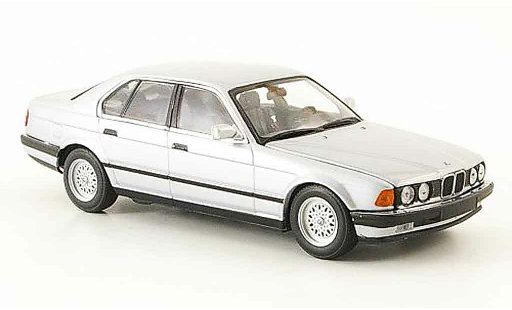 Bmw 730 E32 1/43 Minichamps i gris metallisee 1986 coche miniatura