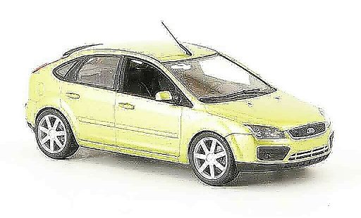 Ford Focus Berline 1/43 Minichamps amarillo 5 turig 2004 coche miniatura