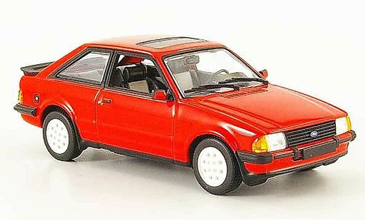 Ford Escort XR3 1/43 Minichamps i rojo 1982 MK3 coche miniatura