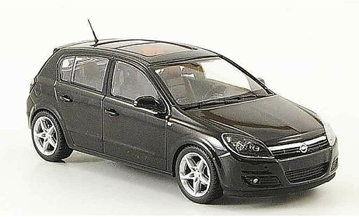 Opel Astra Base 1/43 Minichamps h negro 5 turig 2004 coche miniatura