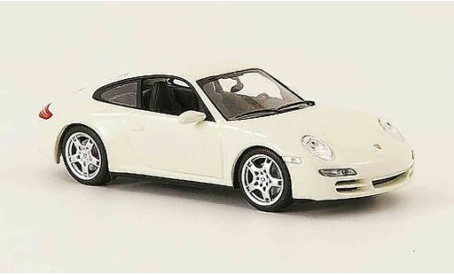 Porsche 911 4S 1/43 Minichamps Carrera Coupe blanco 2005 coche miniatura