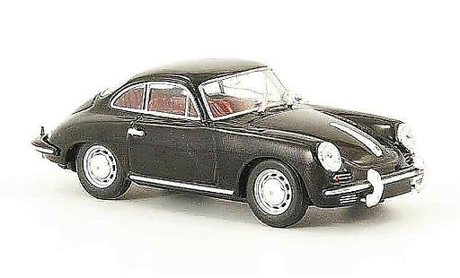 Porsche 356 1963 1/43 Minichamps C Coupe negro coche miniatura
